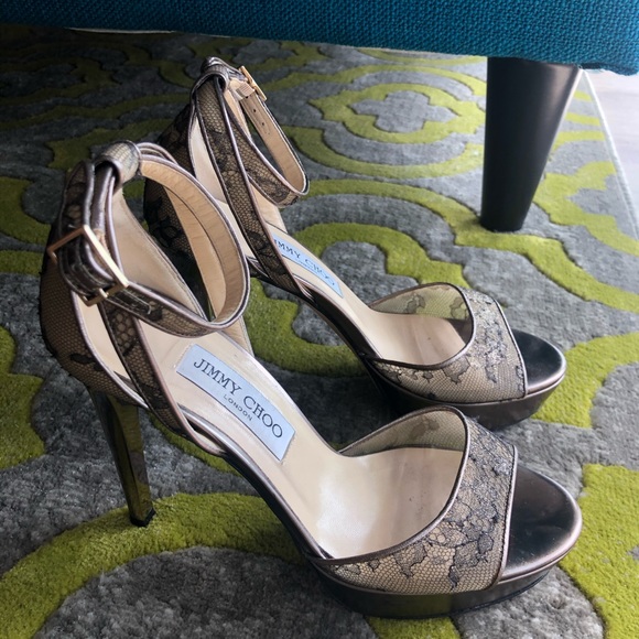 SOLD Jimmy Choo Platform Heels - Picture 5 of 7